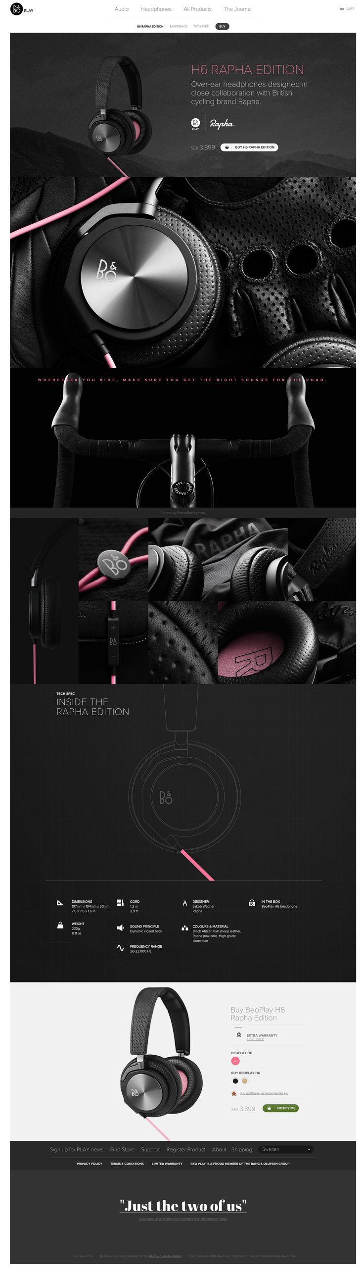 Beoplay H6 Rapha Edition by Spring/Summer