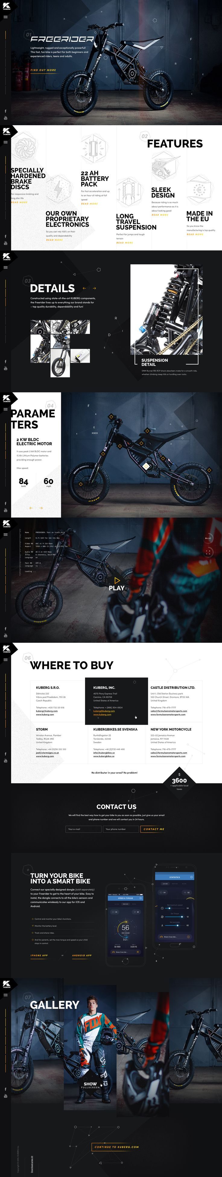 Kuberg – Free Rider website by Michael Čečetka