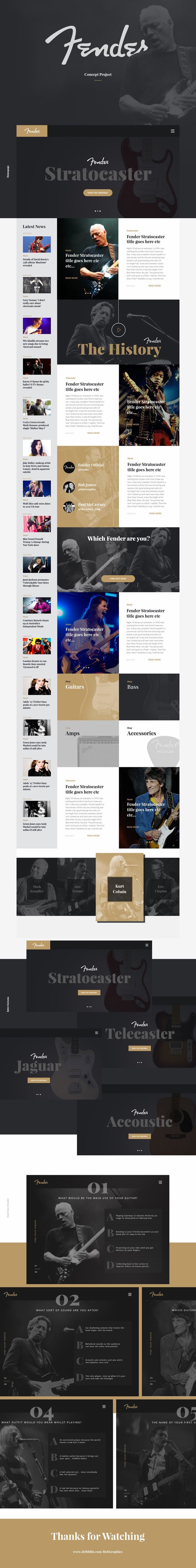 Fender Concept Page by Rob James